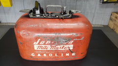 *Johnson Mile Master Pressure 2 Line Vintage Fuel Gas Metal Tank 6 Gallon