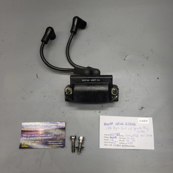 1995-2006 Johnson Evinrude 0583740 583740 CDI Ignition Coil