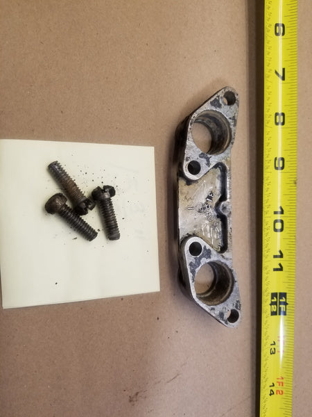 1969-1977 Evinrude Johnson 0315409 315409 Dual Water Tube Coupling Flange Bracket 85-100-115-125-135 hp Vintage*