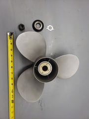 *12.25" X 9P Mercury Quicksilver Stainless 48-97868-9 Prop Propeller RH 50-60Hp*