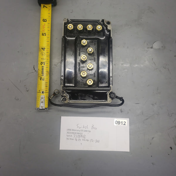 *1976-1999 Genuine Mercury Mariner Switch Box 332-7778 7778A12 7778A3 7778A9 7778A10 50-300hp OEM Electrical Ignition