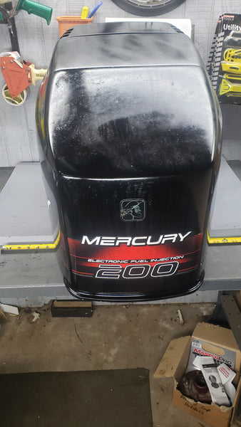 *1996 Mercury Mariner EFI 827328A7 828342 Top Cowling Cowl Hood Cover ...