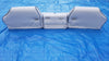 *201 Stratos Pro Boat Bench Seats Complete Set Custom Gray Blue Trim Cushion Ranger Trident Javelin BassCat Bumblebee