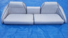 *201 Stratos Pro Boat Bench Seats Complete Set Custom Gray Blue Trim Cushion Ranger Trident Javelin BassCat Bumblebee