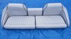 *201 Stratos Pro Boat Bench Seats Complete Set Custom Gray Blue Trim Cushion Ranger Trident Javelin BassCat Bumblebee