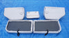 *201 Stratos Pro Boat Bench Seats Complete Set Custom Gray Blue Trim Cushion Ranger Trident Javelin BassCat Bumblebee