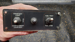 *1991-96 201 Stratos XL Pro Boat Switch Console Electrical Panel OEM  Control Courtesy Lights Fuel Compartment Light