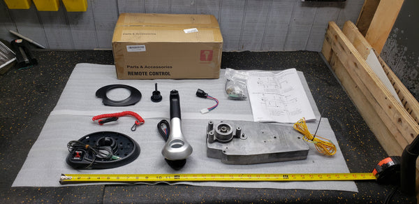 *1993+ Genuine Mercury Mariner Mercruiser GEN II Force 8M0030550 889821 Side Mount Remote Remote Control Shift Box 40-225Hp w/Tilt & Trim Lever Wire Plug Outboard