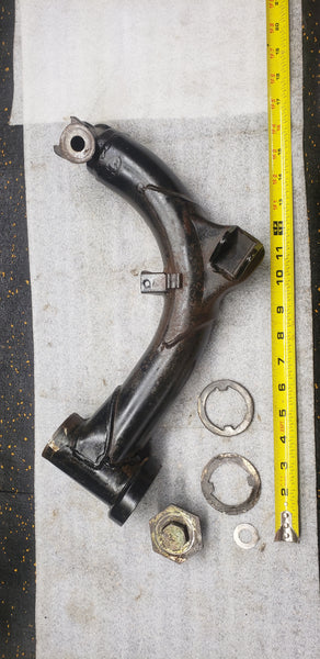 *1984 ATV Honda 200 TRX 51320-VM5-000 Left Front Control Steering J Arm Swingarm 4 Four-Wheeler OEM Pivot Hinge Joint Spindle Knuckle