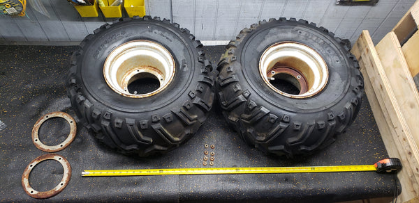 *1984 ATV Honda 200 TRX 42710-958-680ZA Rear Back Tire Wheel Rim Dynatex 25×12-9 4 Four-Wheeler 42710-HA0-003 42710-HA0-683 OEM