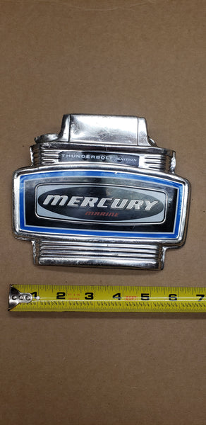 *1970-75 Mercury Mariner 2128-2667A8 Thunderbolt Cowling Cowl Face Plate Shield Cover 6-7.5-9.8Hp 75 110 Hood OEM Vintage