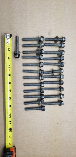 *1977-1997 Head Bolts (lot of 24) 98534 OEM Mariner Mercury 120-225hp (.375-16 X 2.30)