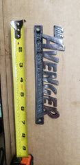 *1990 Avenger Ski Boat Marine Factory Chrome Boat Emblem Logo OEM 3D Raised