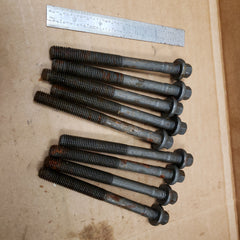 *VOLVO PENTA 4 Cylinder AQ models (10) Cylinder Head Bolts w/5-1/4" shaft Sterndrive Hardware GM Motor*