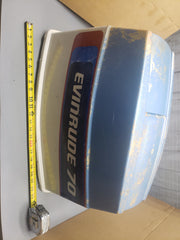 *1973 Johnson Evinrude 0279527 279527 Cowling Motor Cover Cowl 65 Vintage *