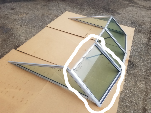 *Carnival Ski Boat Runabout Starboard Front Windshield Glass Window*