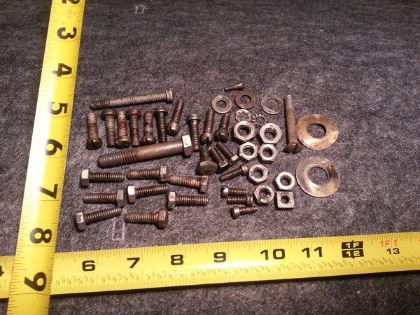 ~1955 Johnson Evinrude QD -16 10 Hp Original Bolts, Screws,Nuts,Washers lot*