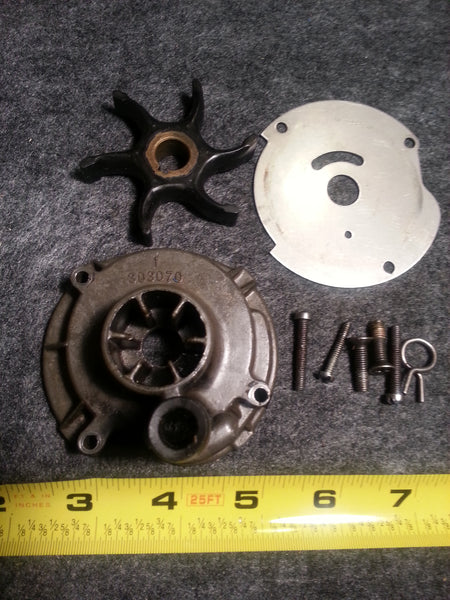~1955 Johnson QD-16 10 Hp Impeller Housing, Plate lot 0303070*