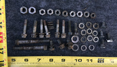~1970 Johnson Evinrude 20 Hp Seahorse Lot Of Original Bolts Screws Nuts Washers Vintage